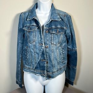 Free People Denim Crop Jacket